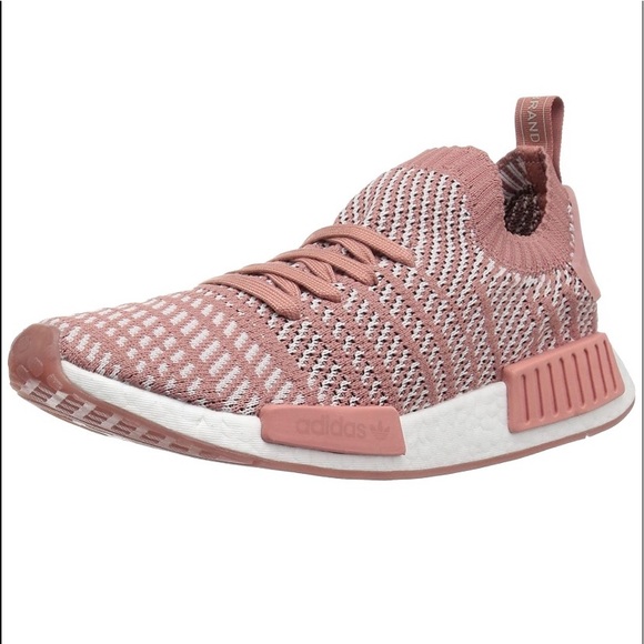 pink and white nmds